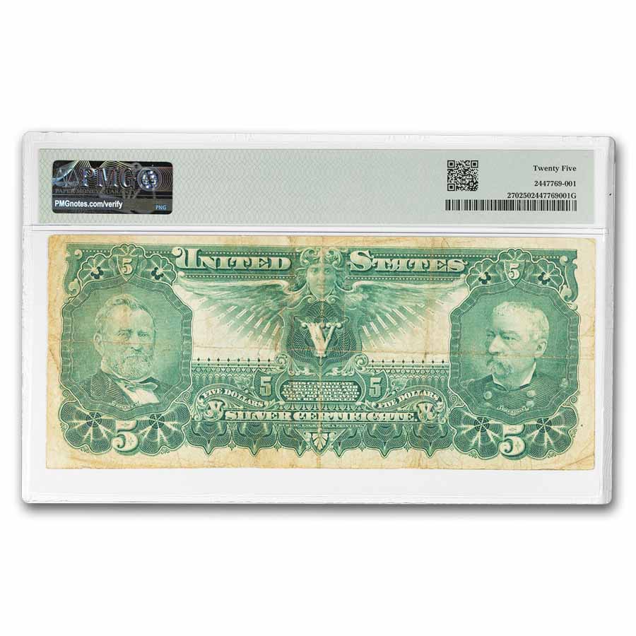 1896 $5.00 Silver Certificate Educational VF-25 PMG (Fr#270) | eBay